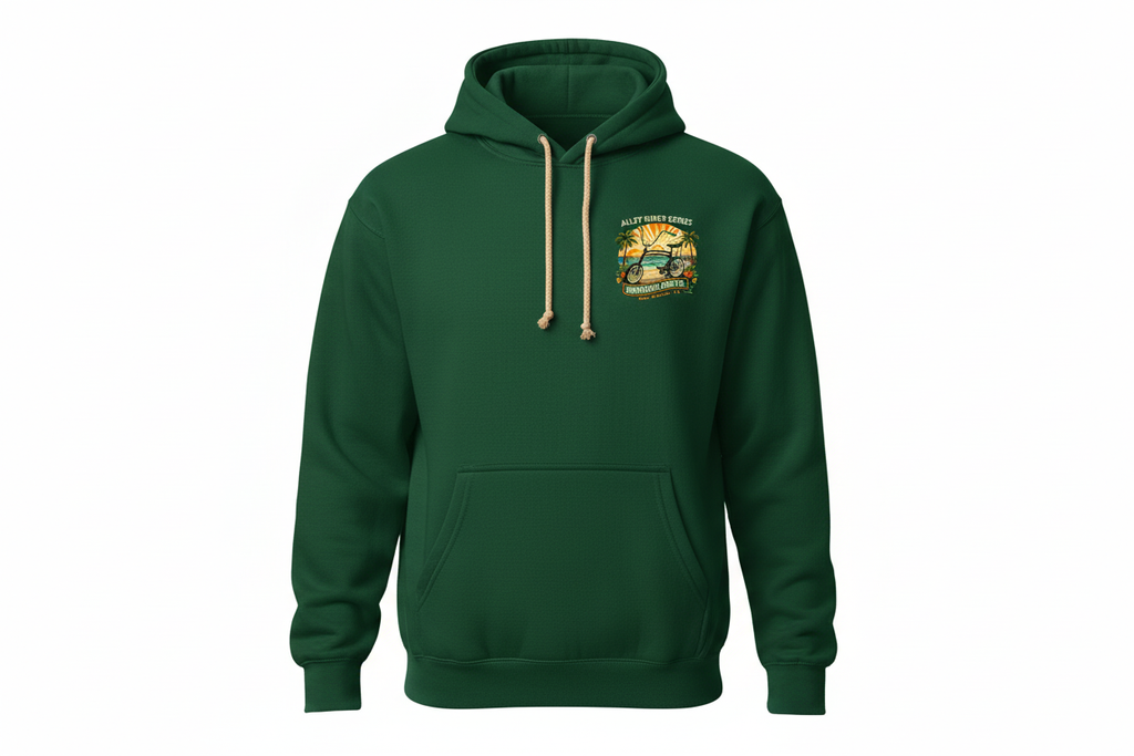 Swingbike Hoodie Front - Green